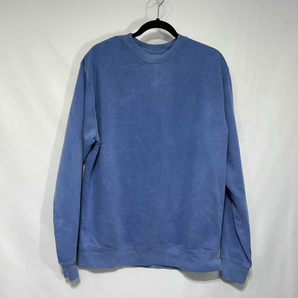 Classic Men's Crewneck Sweater in vintage Blue (Independent Trading Co.)